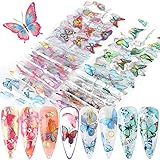 Butterfly Nail Art Foil Transfer Stickers Nail Art