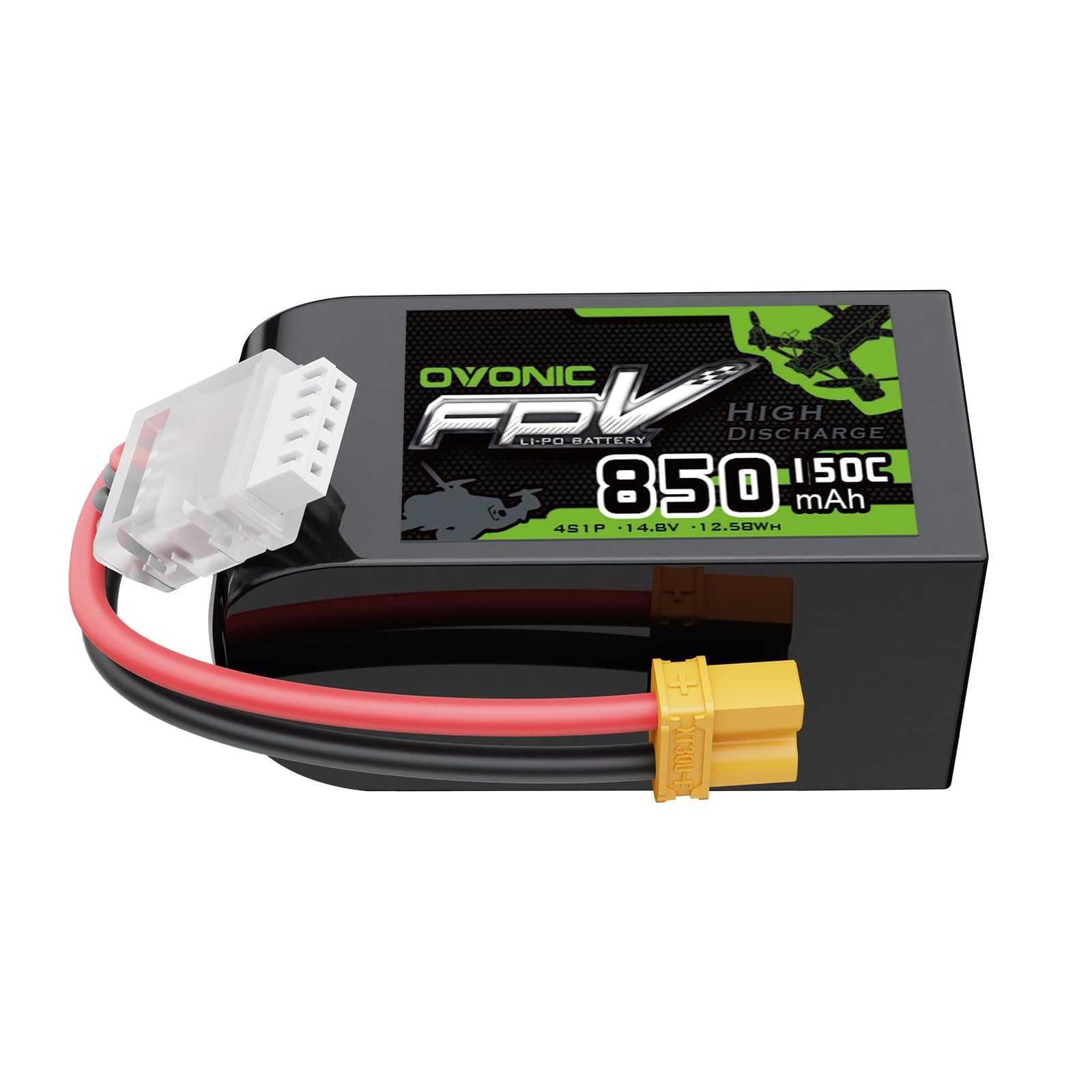Photo 1 of OVONIC 14.8V 150C 850mAh 4S Lipo Battery