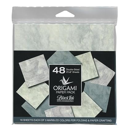 Amazoncom Origami Paper 48 Sheets Marbled Colors