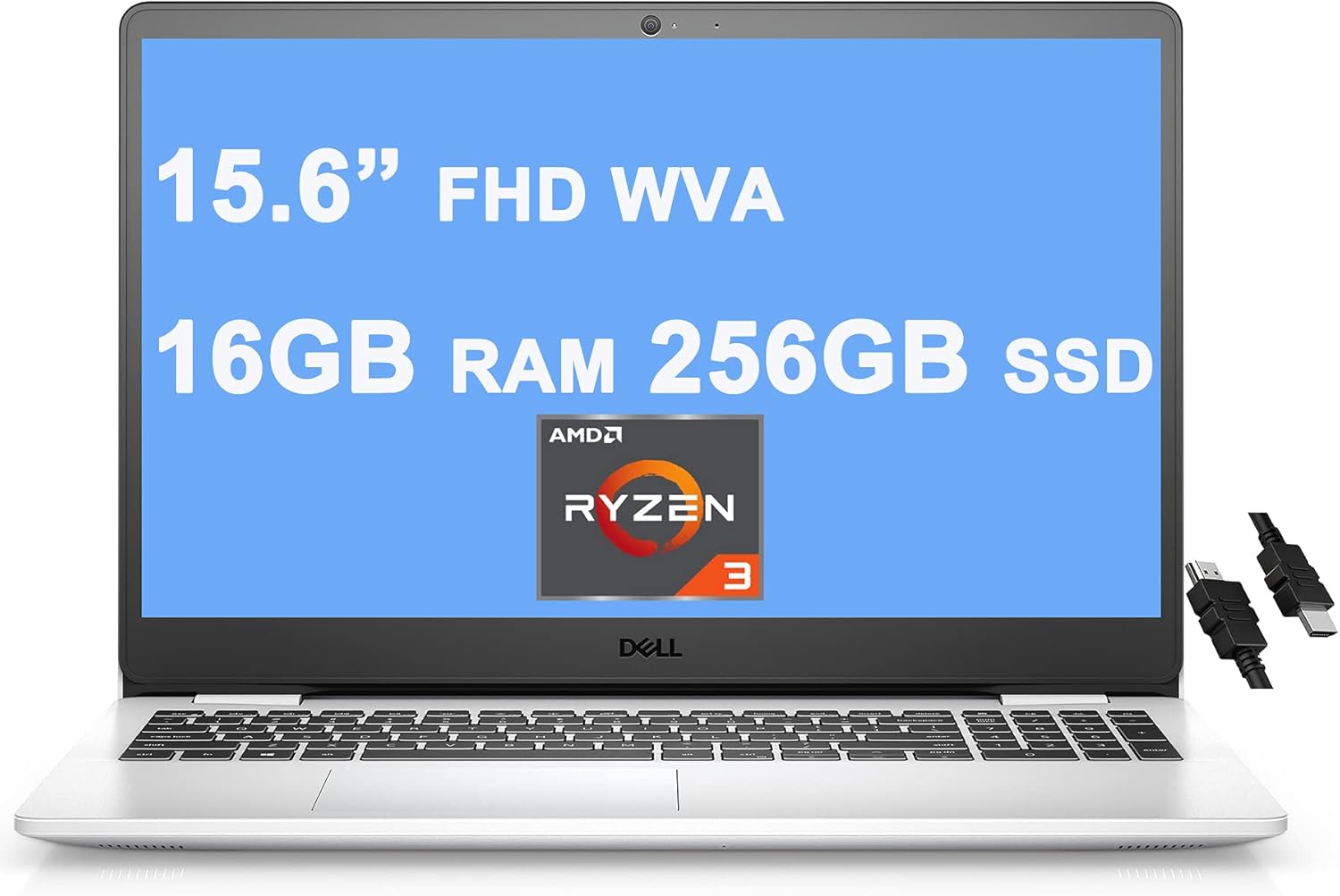 Dell 2021 Flagship Inspiron 3000 3505 15 Laptop 15.6” FHD WVA Narrow Border Display AMD Ryzen 3 3250U Processor (>i7-7600u) 16GB RAM 256GB SSD AMD Radeon Graphics Win10 Snow White + iCarp HDMI Cable” src=”https://images-na.ssl-images-amazon.com/images/I/61XKzXpL5bS._AC_SL1500_.jpg”></a></div>
<div class=