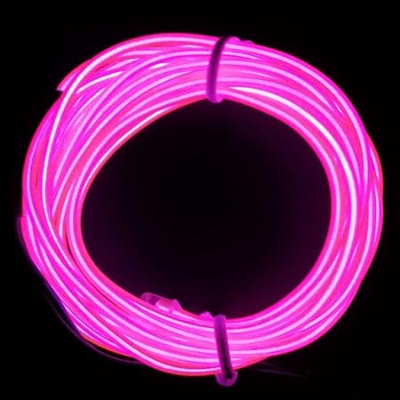 Amazon Co Jp 車用品 カーアクセサリー イルミネーション El ネオンワイヤー ライン 発光 Led フリーカット 内装 高級感 Carneon25 2 5m ピンク Diy 工具 ガーデン
