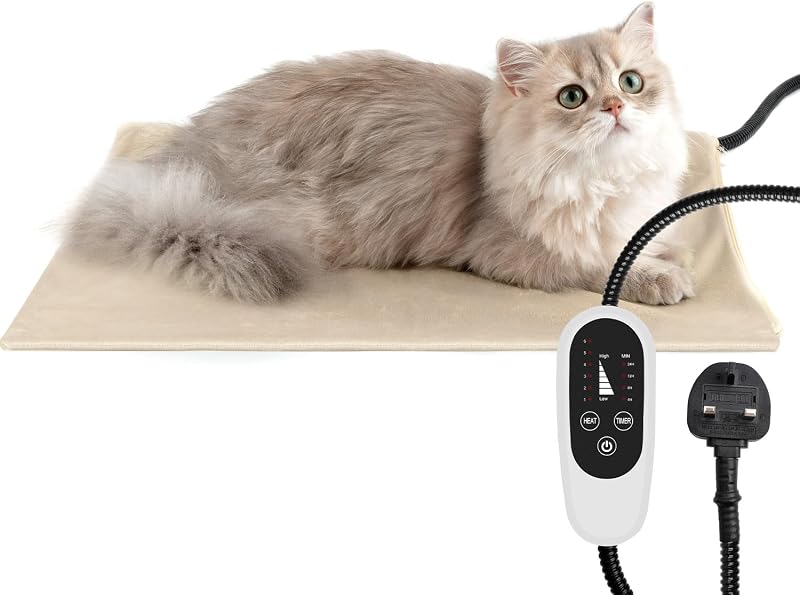NICREW Pet Heating Pad 45x40 cm with Auto Turn-off Timer 55W MET Listed