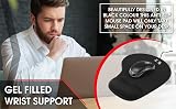 New Horrizon Mouse Mat Black Anti-Slip Comfort Pad with Gel Wrist Support Pink view 5