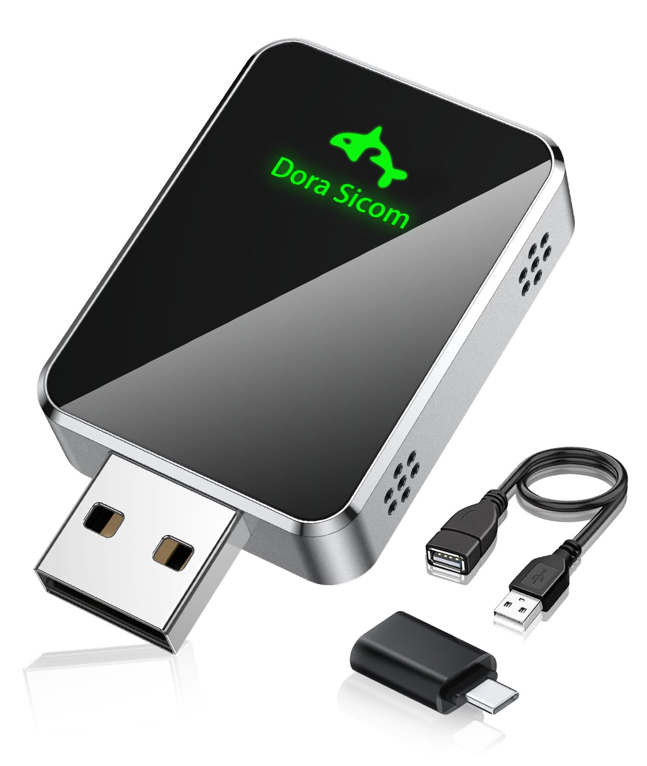 Photo 1 of [2026Upgrade ] Dora Sicom Wireless CarPlay Adapter for iPhone, Convert Wired to Wireless Apple car Play Adapter, Mini with Extension Cable USB & USB-C/Type-C, Stable Control & No Delay?Cars for 2017+