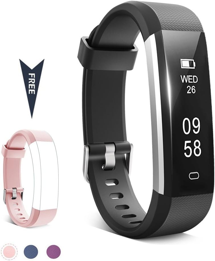 TwobeFit Fitness Tracker, Waterproof Activity Tracker with Sleep Monitor Pedometer Step Counter Smart Watch Bracelet Bluetooth Wristband for Kids Women Men for Android/iOS Cellphone