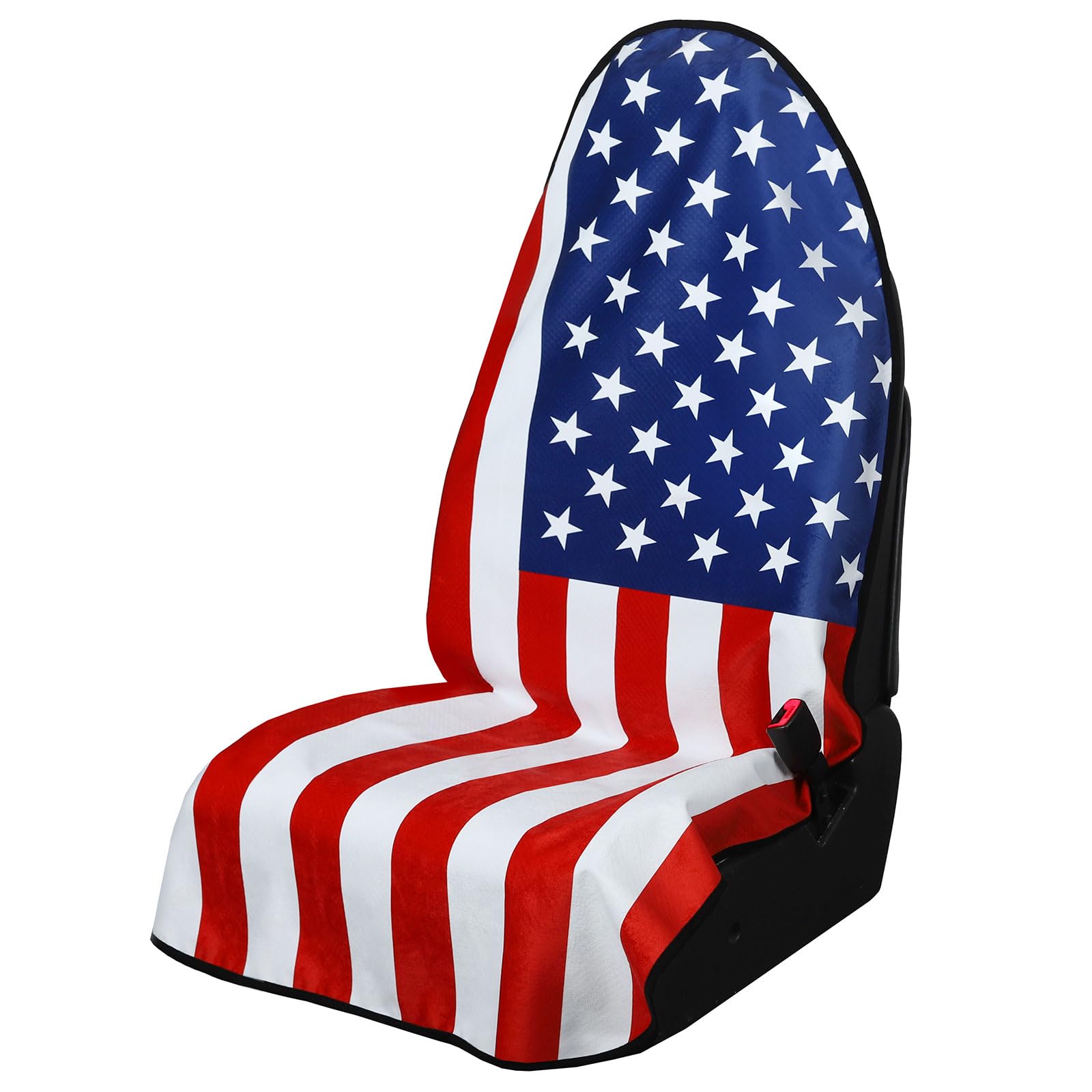 Universal Waterproof Car Seat Covers USA Flag - Automotive Seat Cushion for Sedan SUV Truck Front OR Rear Seats - Anti Slip Car Seat Protector Suit for After Yoga Gym Hiking Running Workout Sport Image Universal Waterproof Car Seat Covers USA Flag - Automotive Seat Cushion for Sedan SUV Truck Front OR Rear Seats - Anti Slip Car Seat Protector Suit for After Yoga Gym Hiking Running Workout Sport Image