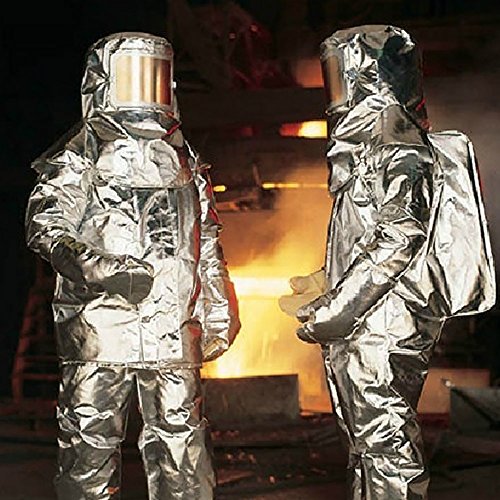Hukoer Aluminum Foil 1000 Degree heatproof radiation proof inflaming retarding suit Full set