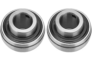 2Pcs Compact Bore Insert Bearing, UC205-16 Anti-Corrosion Bearing Steel, Duty for Industry Mechanical Component Machinery Too