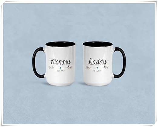 mom and dad mug set