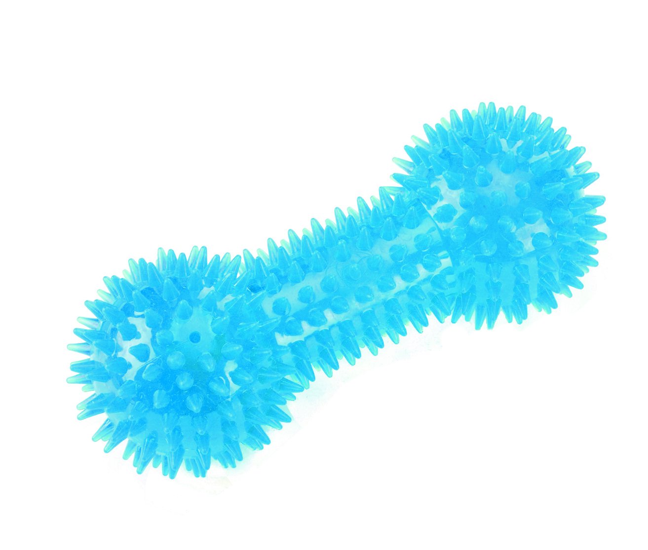 Gor Pets Flex Squeaky Dumbbell Dog Chew Toy Durable 15.5 cm , Assorted colour