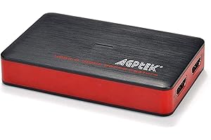 AGPtEK USB 3.0 HDMI Game Capture Card HD Video 1080P 60FPS, Live Streaming Game Recorder Device for PS4, Xbox One and Wii U e