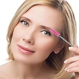 SWKJ 60 PCS Disposable Eyelash Brushes Spoolies Rose Red Cosmetic Wands view 6