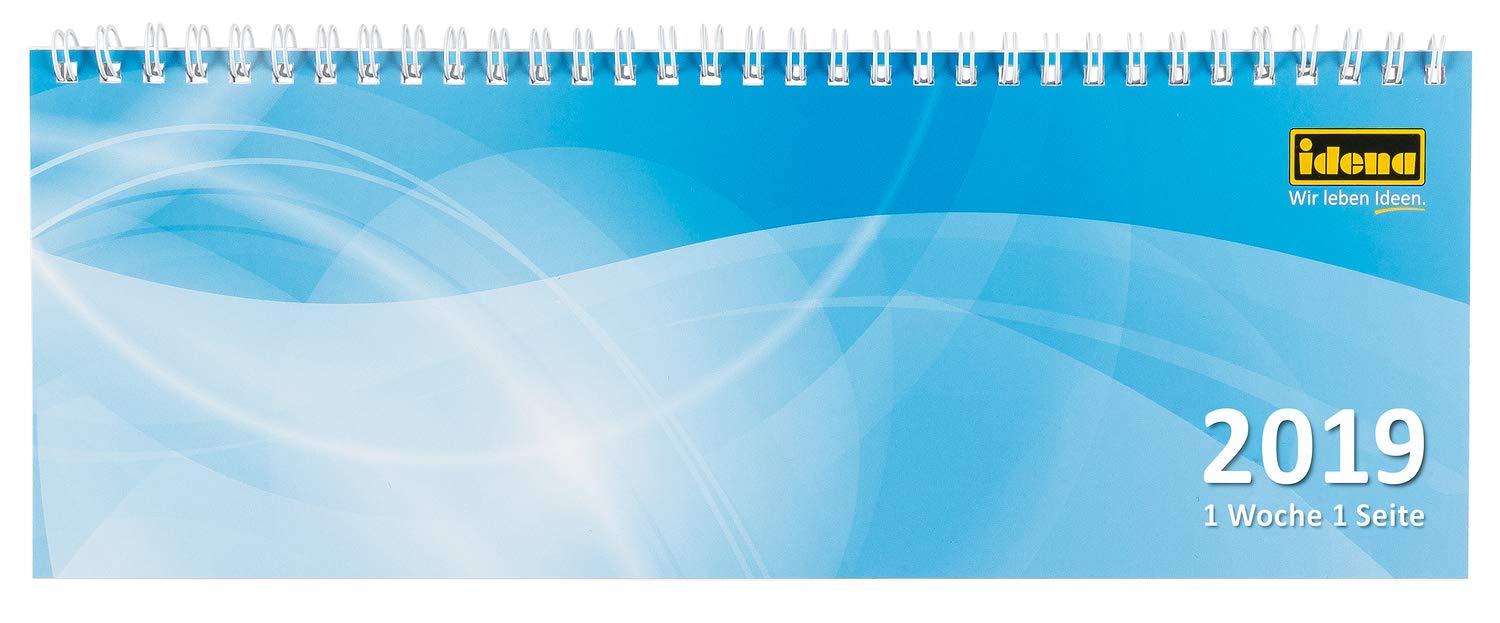 IDENA 11201 Desktop Calendar 2019 Cross, 1 Week per Page 28, 7 x 10 cm FSC Mix