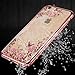 iPhone 6S Case, iPhone 6 Case, Cellaria Butterfly Floral Series - [Electroplate Bumper] Slim Luxury Lightweight Clear TPU Case Cover For Apple iPhone 6S/ iPhone 6 (4.7 inch), Rose Gold