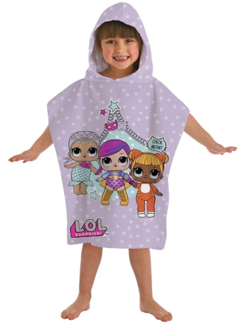 L.O.L. SURPRISE Poncho, COTTON, Pink, 50 x 115 cm