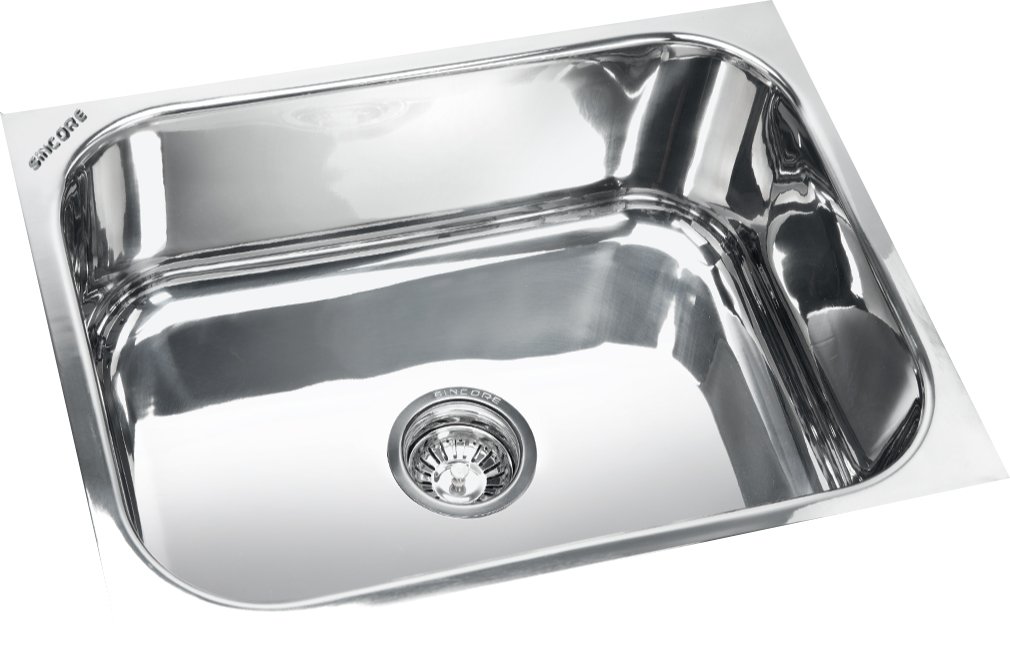 SINCORE KITCHEN SINK SQUARE BIG 21 in X 18 in X 8.5 in GLOSSY FINISH