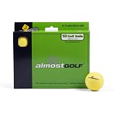 ALMOSTGOLF Limited Flight Practice Foam Golf Balls | Realistic Spin, Trajectory, &amp; Accuracy Training, Hi-Vis Yellow