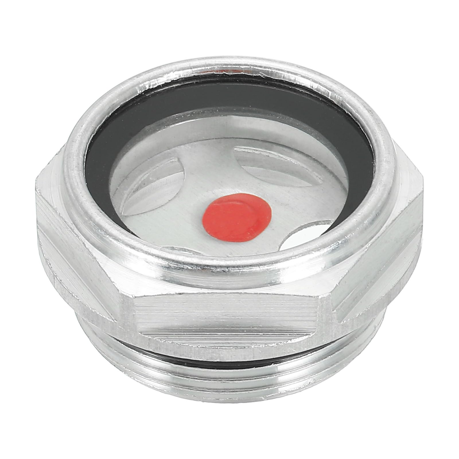 PATIKIL Air Compressor Oil Sight Glass, M33x1.5 Male Thread Aluminum Alloy Oil Liquid Level Gauge Air Compressor Parts with O-Ring