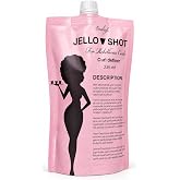 Ecoslay Jello Shot Gel - Extra Firm, Strong Hold Gel - Aloe &amp; Okra Formula - Perfect For Kinky Curly Hair, Type 4c - Ideal for Women's Curly Hair Styling Needs - Hold Can Last Up To 7+ Days - 8oz