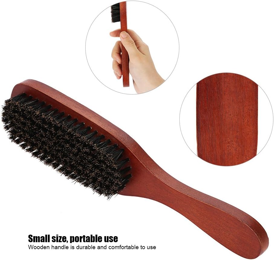 Beard Brush, Men Professional Facial Shaving Brush Mustache Cleaning Barber Salon Appliance Tool - Image 3