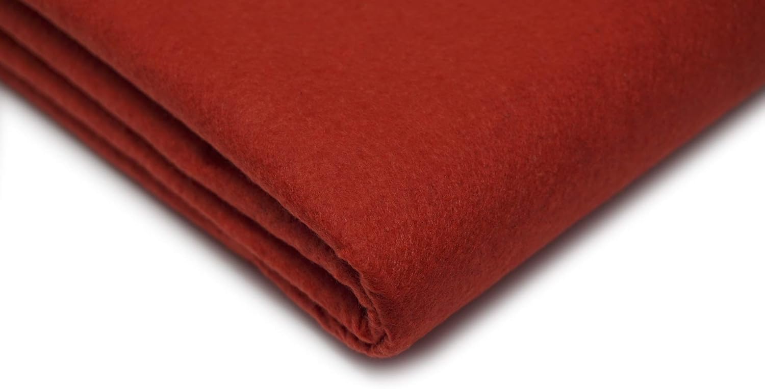 Acrylic Craft Felt Fabric, 150cm Width, 20 Colour Options, Sold by The metre, Free Delivery (Red