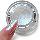 Pretty Diva Moonlight Chrome Nail Powder, Unicorn Mermaid Chrome Powder for Nails, Aurora Nail Powder Iridescent Nail Chrome Powder, Nail Art Glitter Decoration for Home DIY Salon Manicure Pigment