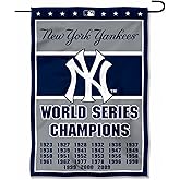 NY Yankees 27-Time World Series Champions Double Sided Garden Flag