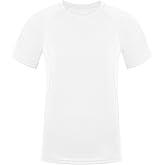 RIKUAOU Boys Rash Guard Swim Shirt Short Sleeve, UPF 50+ Sun Protection Quick Dry Rashguard Water Beach Shirt for Kids