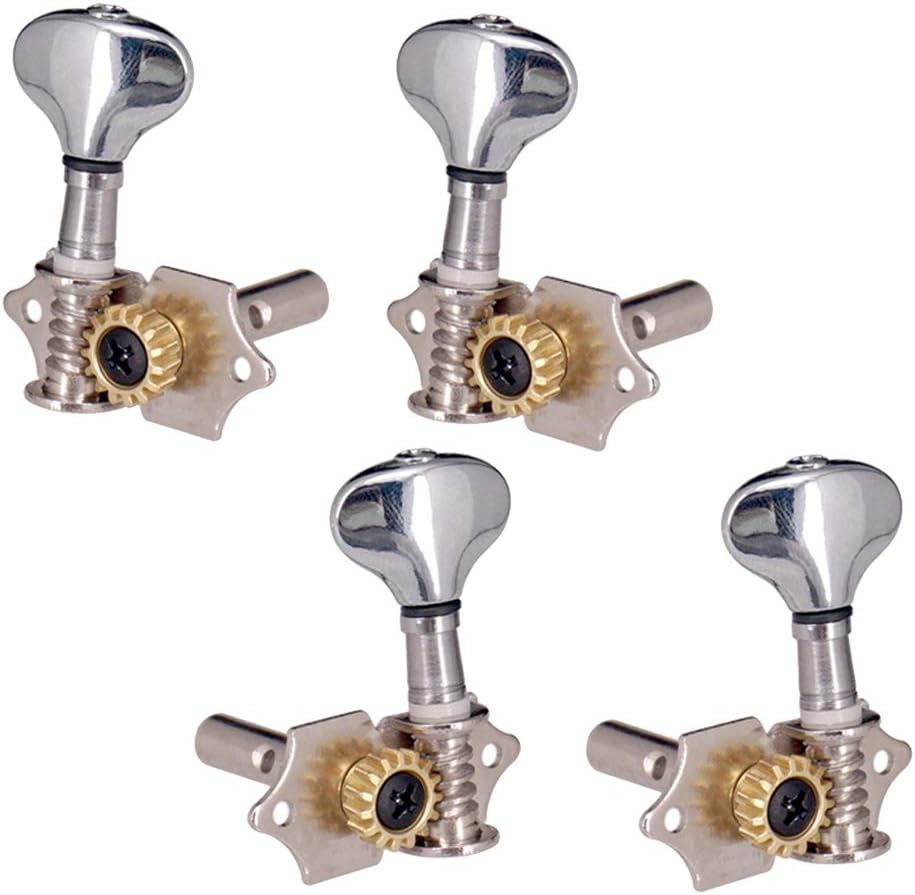Black Shiwaki 4 Pieces 2r 2l Vintage Ukulele Gold String Tuning Peg Machine Heads As Described