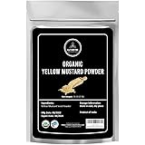 Naturevibe Botanicals Organic Yellow Mustard Seed Powder, 1 Pound - 100% Pure, Natural | Adds Flavor