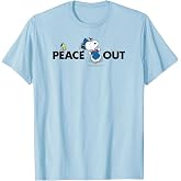 Peanuts Graduation Peace Out Snoopy Woodstock T-Shirt
