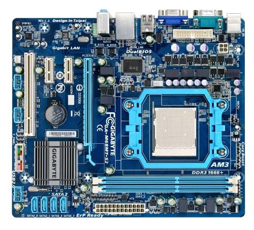 GIGABYTE AM3+ NVIDIA GeForce 7025/nForce 630a Chipset DDR3 1600 Micro ATX AMD Motherboard GA-M68MT-S2
