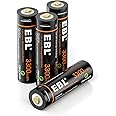 EBL AA Battery 1.5V AA Lithium ion Batteries 3300mWh High Capacity with Micro USB Cable, 2 Hours Quick Charge USB AA Recharge