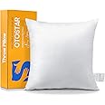 OTOSTAR Throw Pillow Insert, 18 x 18 Square Cushion Inner Soft Fluffy Plump Stuffer Cushion Pad White Decorative Pillow Insert