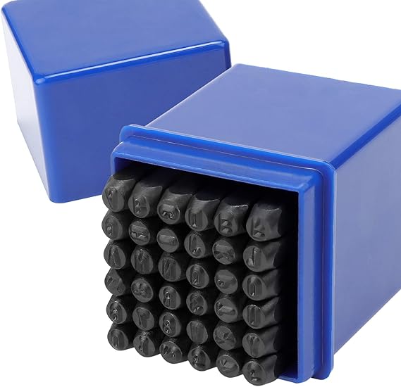 Outil De Paveur En 3 Lettres Hseamall - Lot de 36 poinçons en métal avec lettres majuscules A-Z et