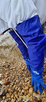 Pond H2O Long Full Arm Water Garden Gloves Latex Free Reusable Yard Pond view 8