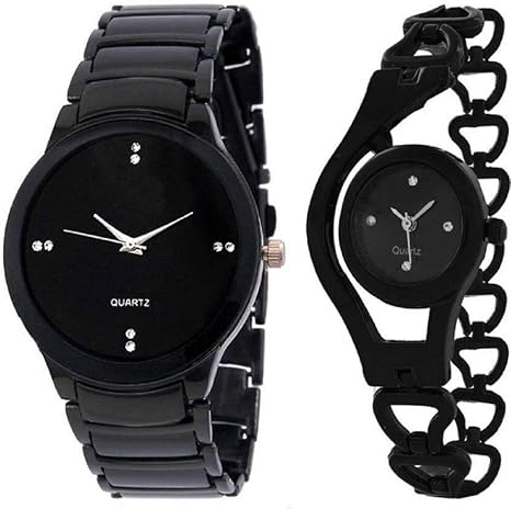 Shiva Shopiee IIK-Black Black Chain Watch - for Couple