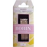 Bohin Crewel Embroidery Needles, Size 7, 15 Per Package