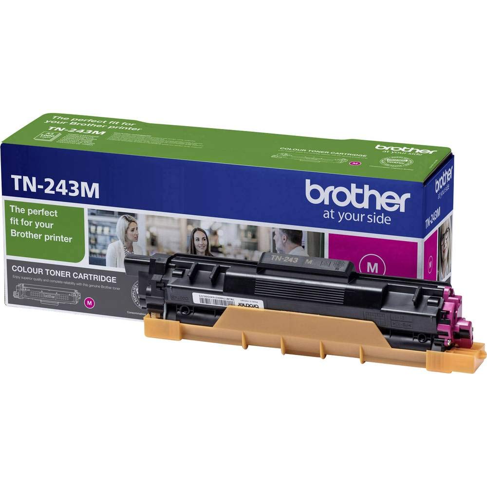 Brother TN-243M Toner Cartridge, Magenta, Single Pack, Standard Yield, Includes 1 x Toner Cartridge, Brother Genuine Supplies