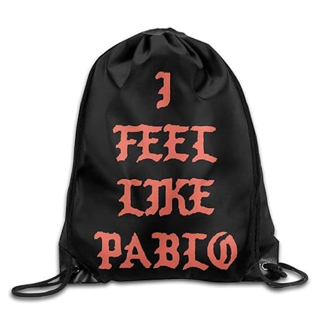 Naiyin I Feel Like Pablo Unisex Drawstring Gym Sack Sport Bag