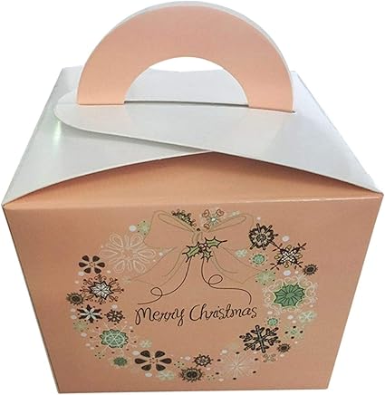 1 caja de caramelos de Navidad colorida con forma de cubo ...