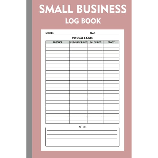 Inventory Log Book: Simple Inventory Book For Small Business Or
