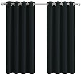 Aspire Homeware Blackout Curtains Eyelet 46x54 Inch Pair Thermal Ring Top