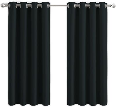 Aspire Homeware Blackout Curtains Eyelet 46x54 Inch Pair Thermal Ring Top