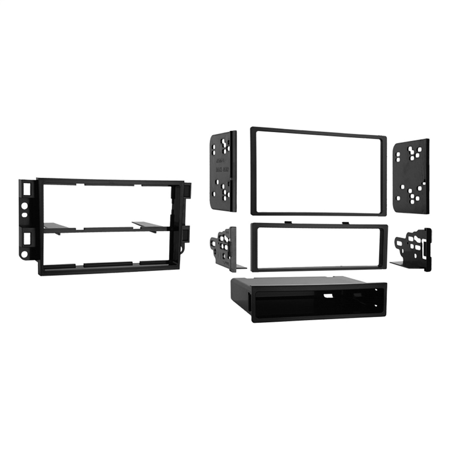 Metra 99-3306 Double DIN or Single DIN Installation Dash Kit for 2007-up Chevrolet Aveo and Pontiac G3 (Black)