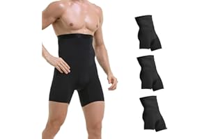TELEWEE Mens Shapewear Tummy Control Shorts Compression, Slimming Body Shaper Boxer Briefs Underwear