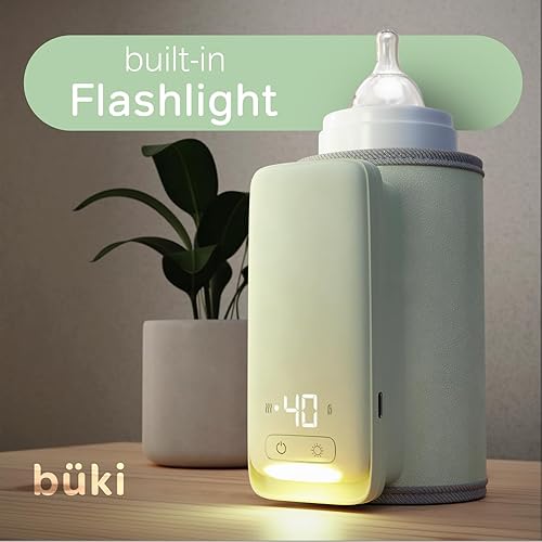 Büki Portable Bottle Warmer for Breastmilk or Baby Formula Fast