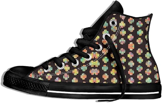 Amazon Co Jp Tosino アイルランド 四つ葉のクローバー ハイスニーカー キャンバス ハイカット 靴 人気 メンズ レデイース シューズ 冬 秋 春 夏 ファッション カジュアル 靴 くつ ユニセックス シューズ バッグ