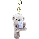 WCCDXGP Plush Keychain Otter Charm for Women Teens & Animal Lovers for Handbags Purses Backpacks & Car Keys Birthday Gift