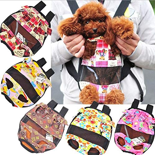 FidgetFidget Dog Bag Cat Carrier for Small Pet Puppy Travel Kangaroo Mother Bag Tote 7009 Heart LHeartL